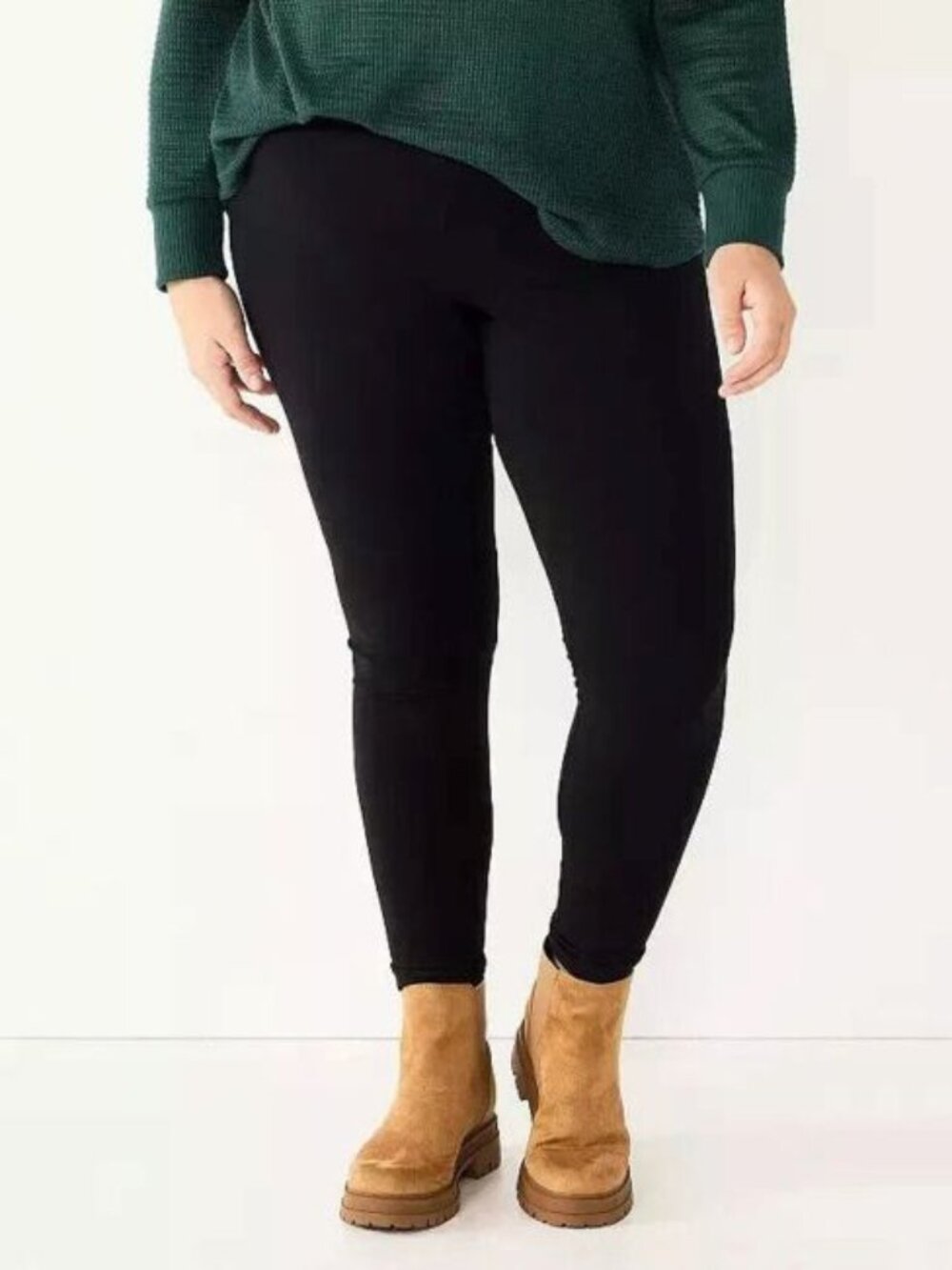 2 pairs - Sonoma Goods for Life - Black Midrise Everyday Leggings - Size 0X